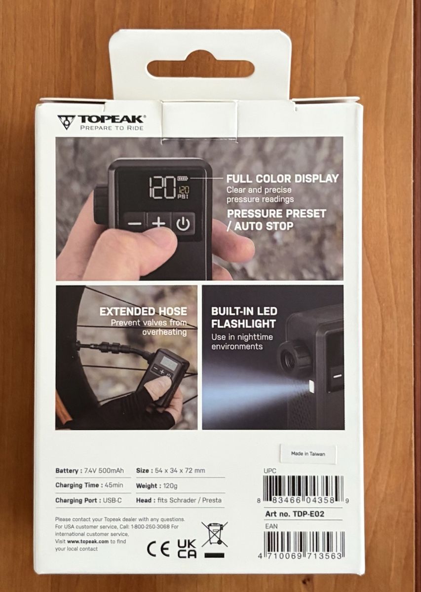 Topeak Pompe: Topeak E-Booster Digital mini Pumpe – Nuovo e nell'imballaggio originale da Belp venduto da Cornerman11 2