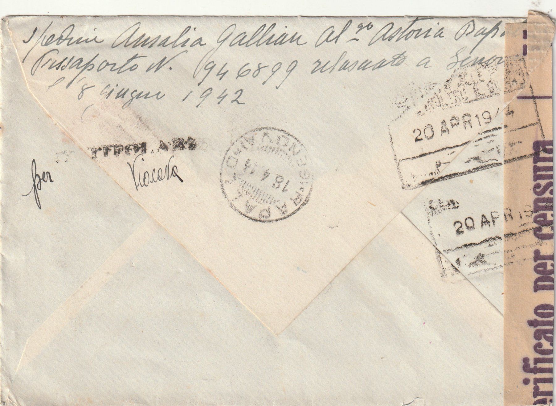 Tutti i francobolli: Italien Zensurbrief 1944 – Usato da Rorschacherberg venduto da fratovi2 1