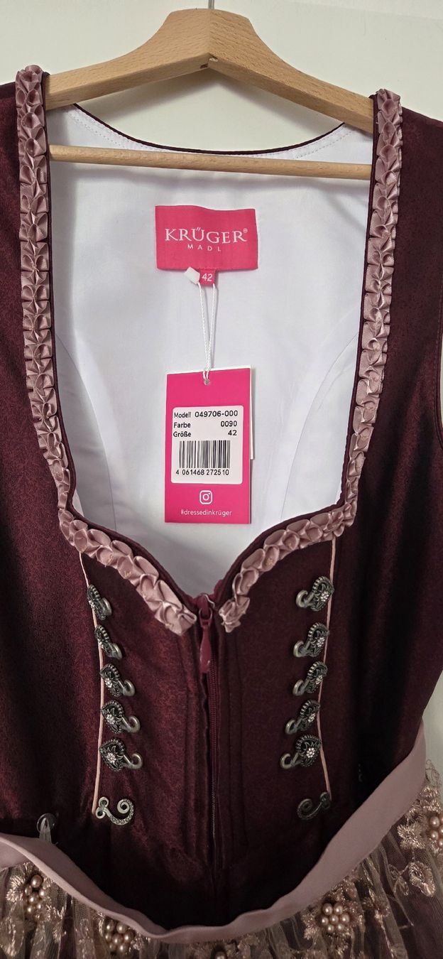Krüger Kleider: Krüger Dirndl, Grösse 42 – Neu (gemäss Beschreibung) aus Birsfelden von Fringi 1