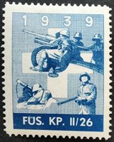 Soldatenmarke 2.WK, Füs Kp II/26, ultramarin, Wi Inf 244