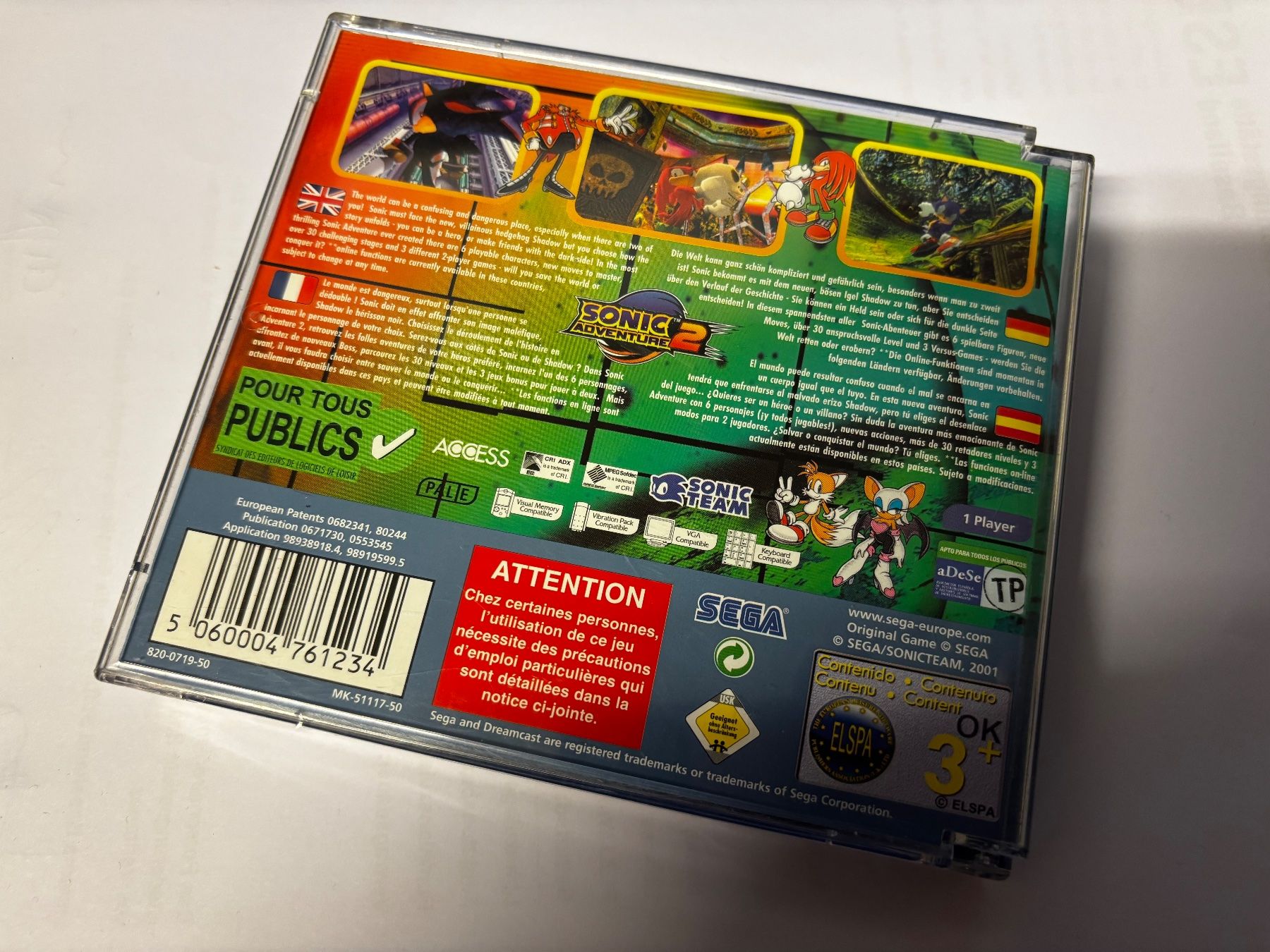 Giochi: Sonic Adventure 2 - SEGA Dreamcast – Usato da Frenkendorf venduto da gelbeZinnie 1