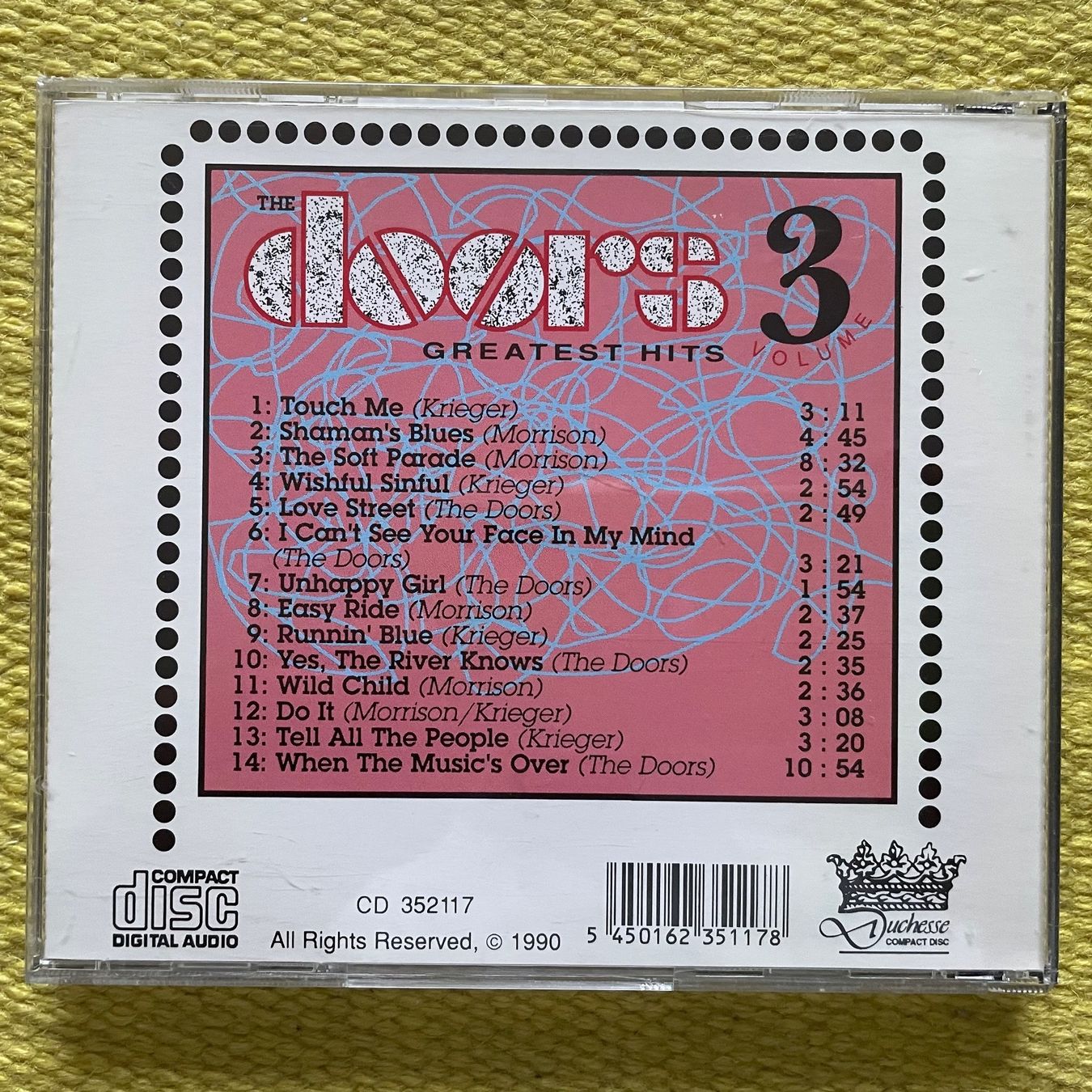 CD: DOORS-GREATEST HITS VOL.3 – Usato da Rorschacherberg venduto da CD-Roli 1