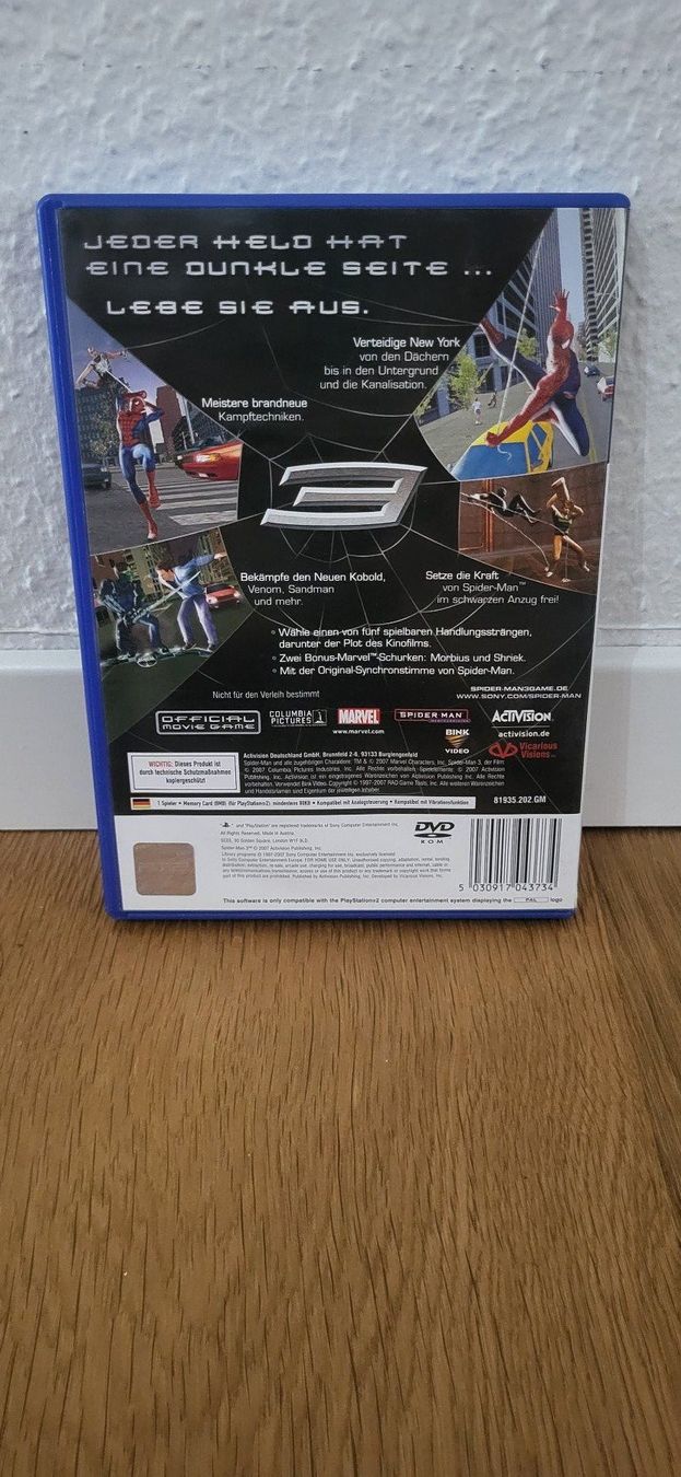 Sony Giochi: PS2 – Spiderman 3 – Usato da Münsingen venduto da Heroism2010 1