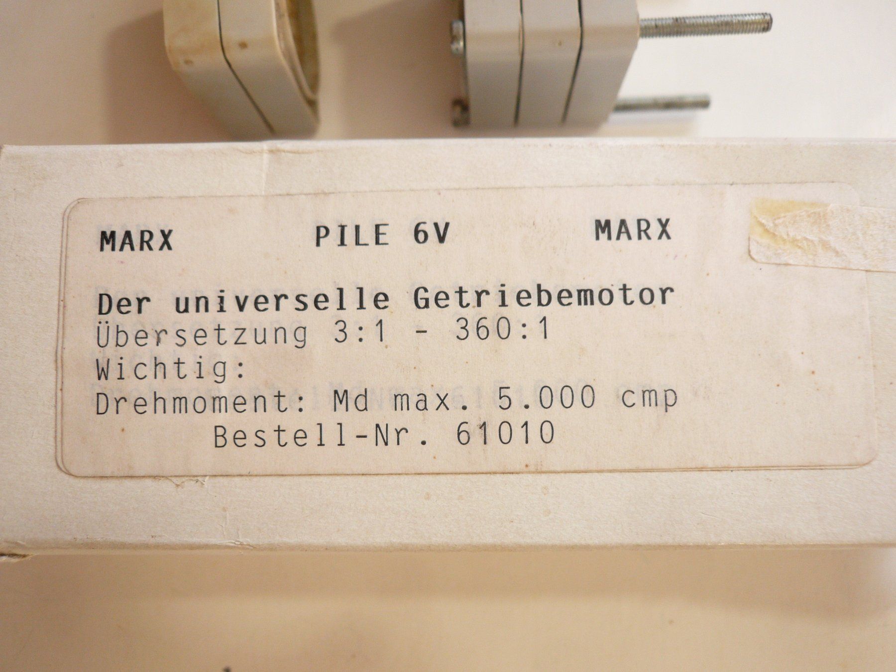 Graupner Modellismo RC: GRAUPNER PILE GETRIEBEMOTOR 12V  MIT OVP – Usato da Pfaffnau venduto da nolff 6