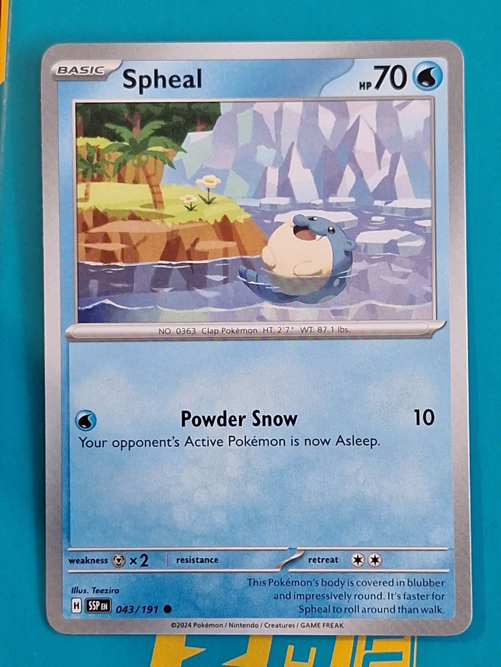 Pokémon Carte collezionabili: Spheal - Pokemon Surging Sparks – Usato da Altstätten SG venduto da GGsGameshop