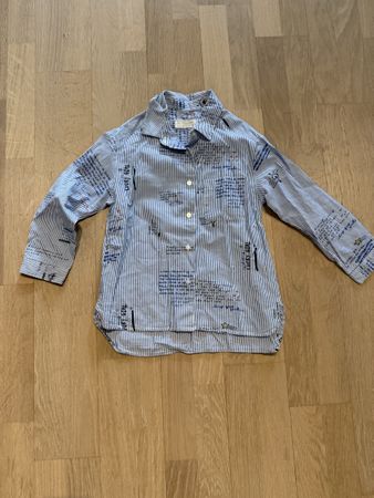 Zara Girls Hemd Gr. 110, blau-weiss gestreift,