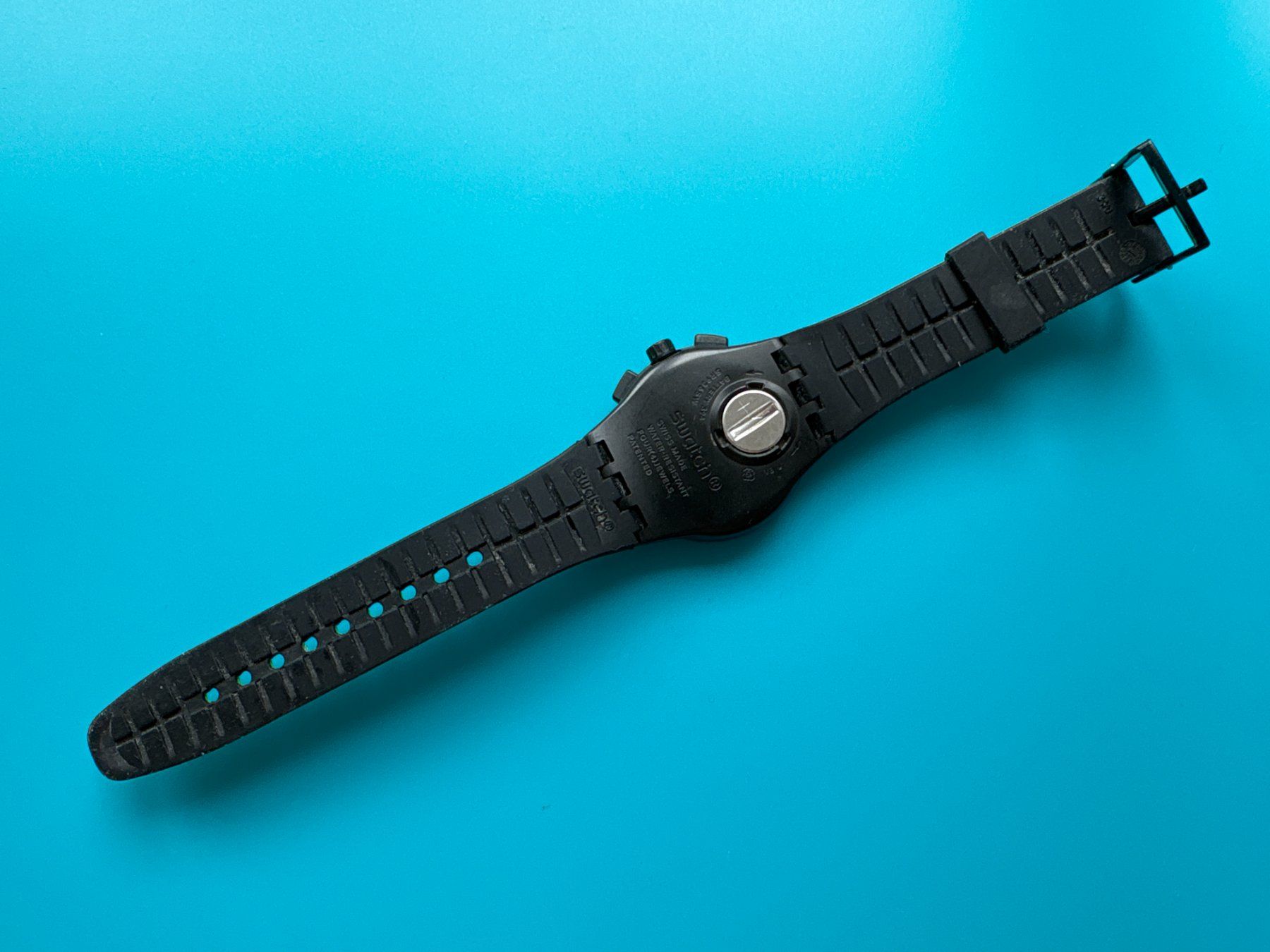 Swatch Orologi: Swatch schwarz Laser Track Men's Chronograph – Usato da Elgg venduto da Jo_Naj 2