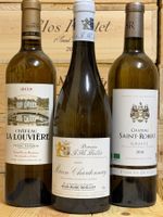 3 Flaschen Weisswein (Burgund + Bordeaux)