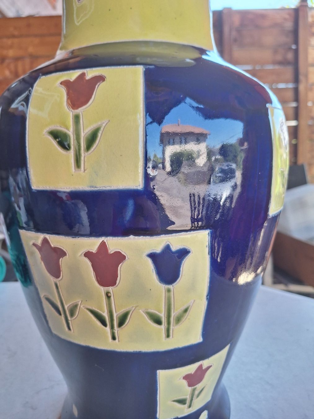 Vase & Récipients: GROSSE HÜBSCHE BODENVASE KOBALTBLAU – D'occasion à Huttwil par Kunterbuntli 1