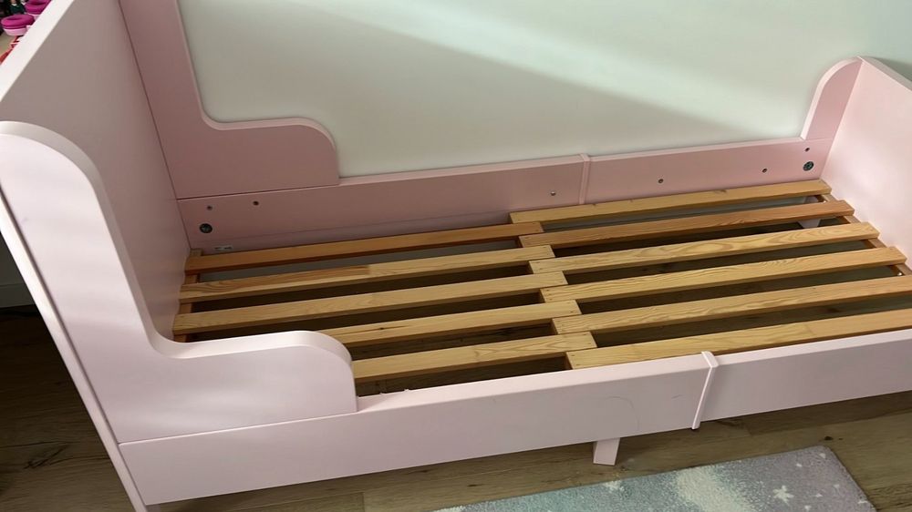 BUSUNGE Extendable Bed Rose 80x200 Cm Mattress Gebraucht In 