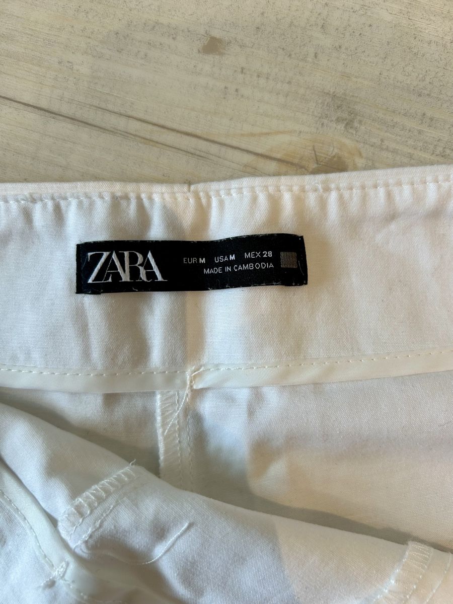 Zara Pantaloni: Kurze weisse Hose – Nuovo (secondo la descrizione) da Jona venduto da caro_schaf 3