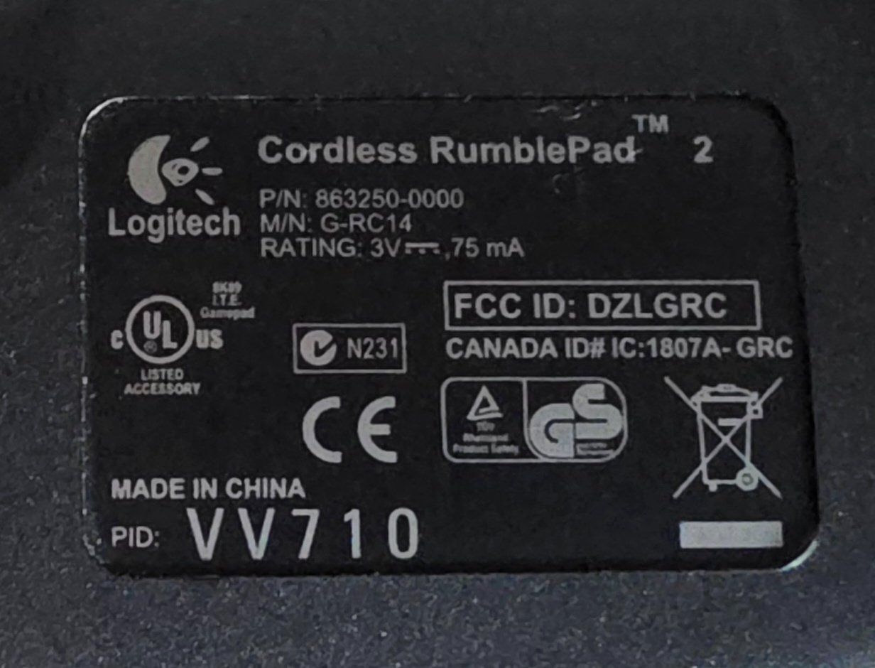 Controller: Logitech Cordless Rumblepad 2 Wireless Controller – Gebraucht aus Bassersdorf von ciao555 5