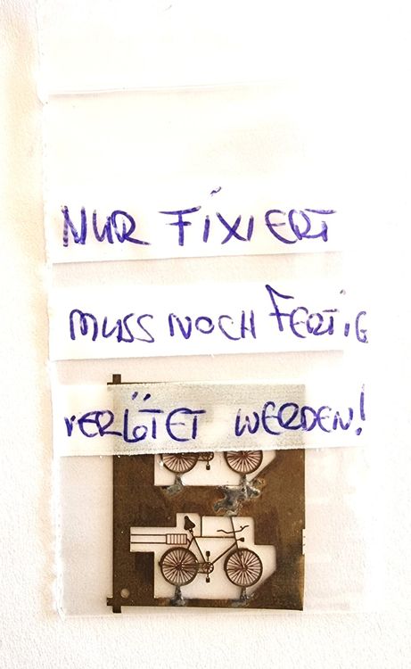 Uonlytech DIY Fahrradmodell Als Deko – 17x10,5x5,5 Cm, Aus Legierung, Retro-Design Zum Selbstmontieren