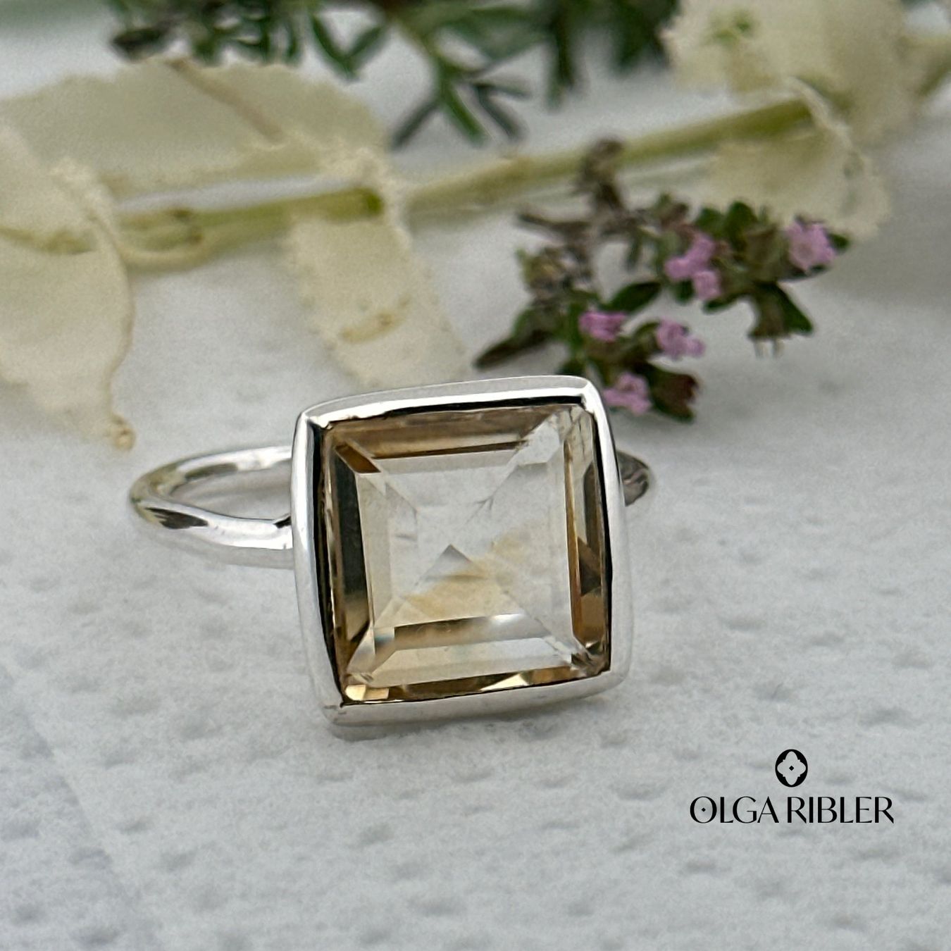 Olga Ribler Anelli: Citrin Silber Ring 925 Grösse 58 – Nuovo (secondo la descrizione) da Luzern venduto da Schmuckoutlet 3