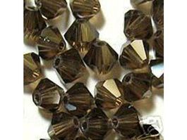 Perlen Swarovski, 4mm, Smoky Quartz