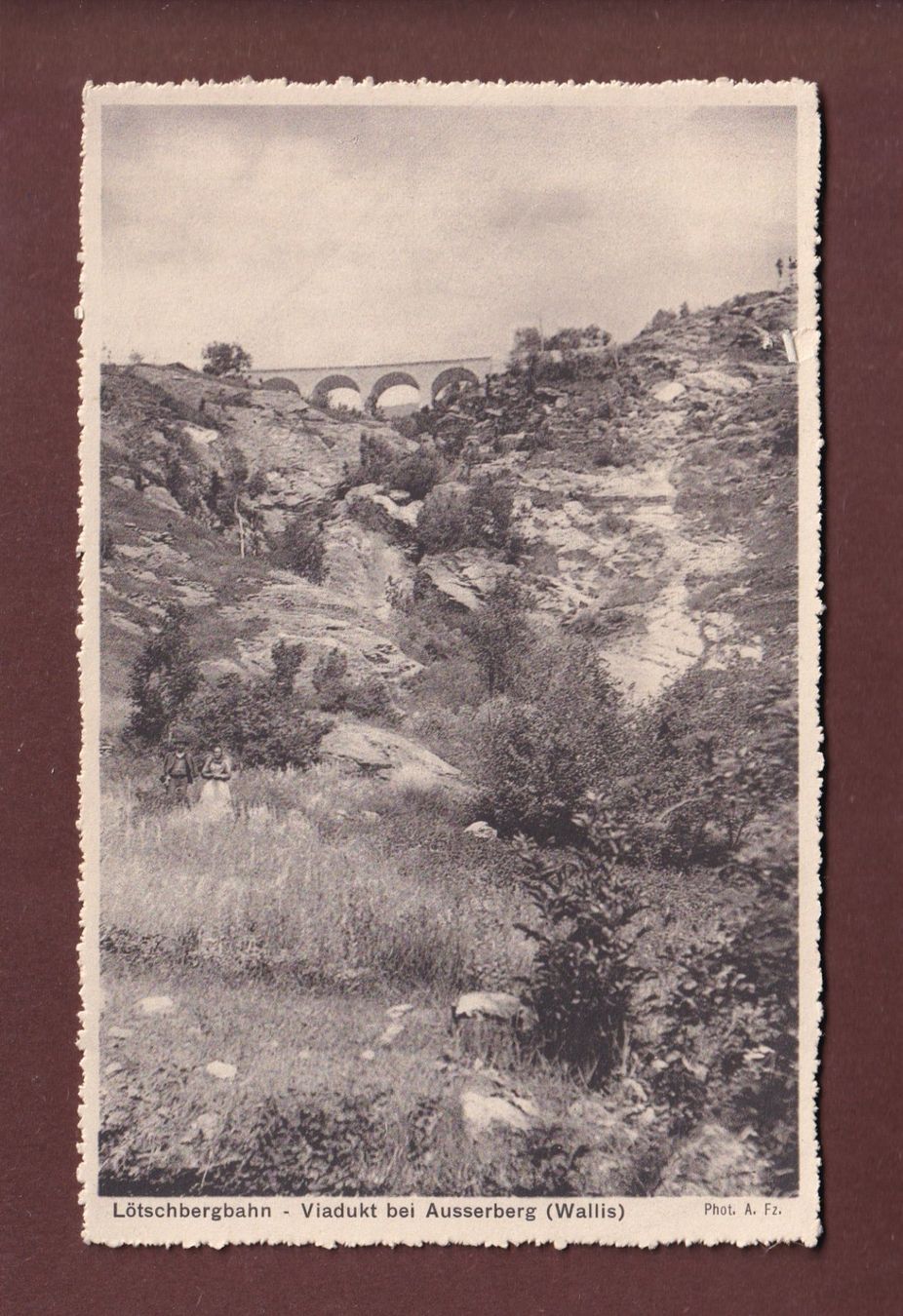 Cartoline postali: Viadukt bei AUSSERBERG – Usato da Pully venduto da nicecards-shop