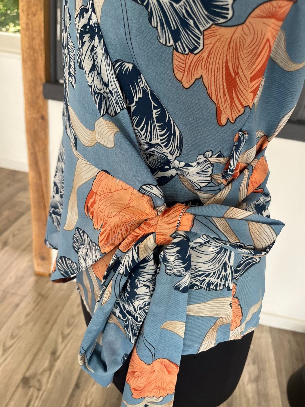 Top: Blouse cache-coeur  BLUE VANILLA M – Usato da Seiry venduto da vanille08 3