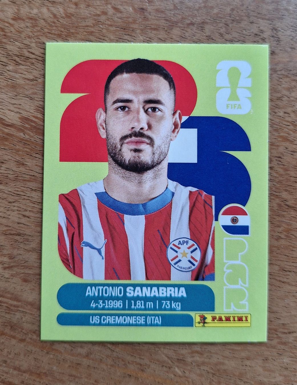 Panini Carte collezionabili: Panini Antonio Sanabria PAR 20 – Nuovo (secondo la descrizione) da Romanens venduto da Crocette
