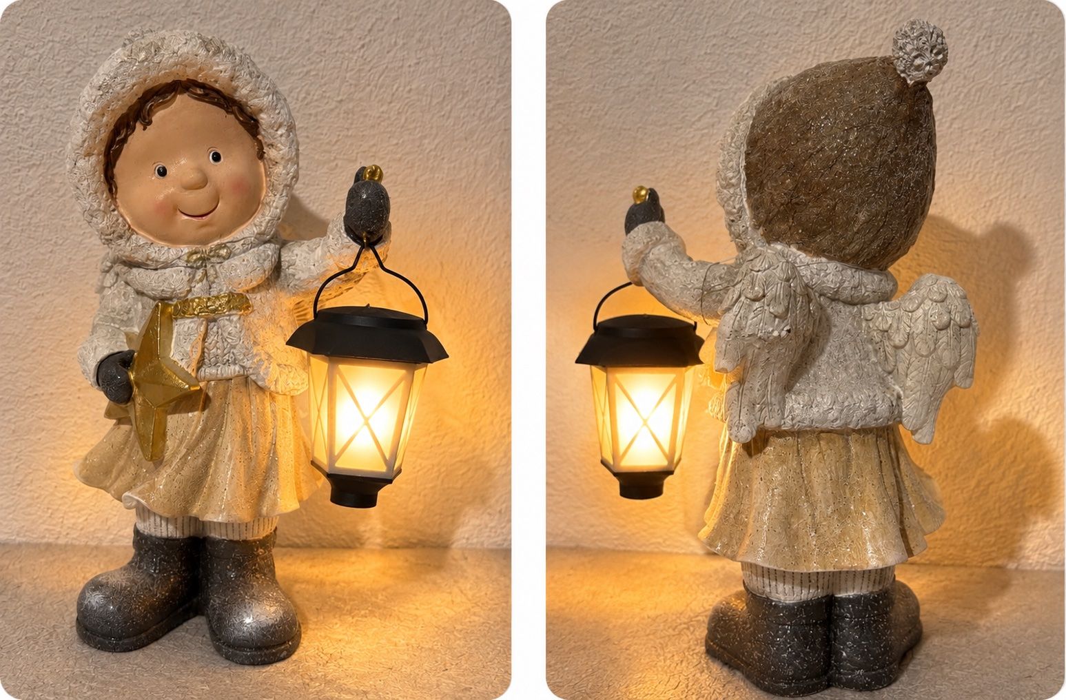 Tutte le decorazioni: Deko Figur Mädchen mit Laterne LED Solar – Nuovo e nell'imballaggio originale da Oberegg venduto da MR-shop