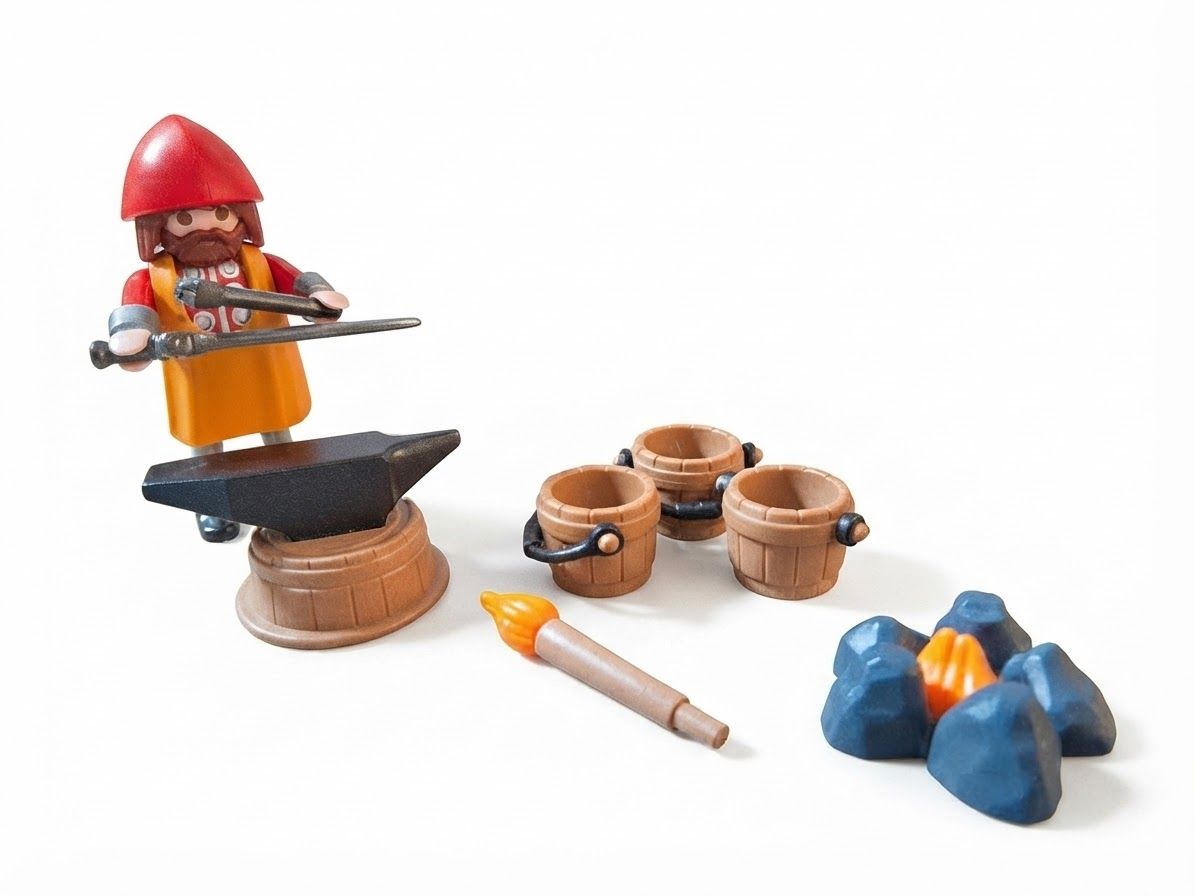 Playmobil Spielzeuge: Playmobil, Schmied   (D) – Gebraucht aus Gunzwil von Zappelhans