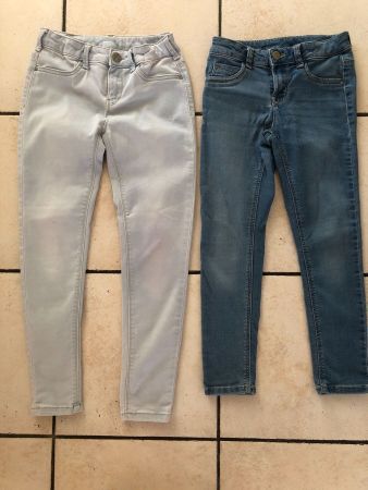 2 dünnere C&A Stretch Jeans Gr.140👧🏼