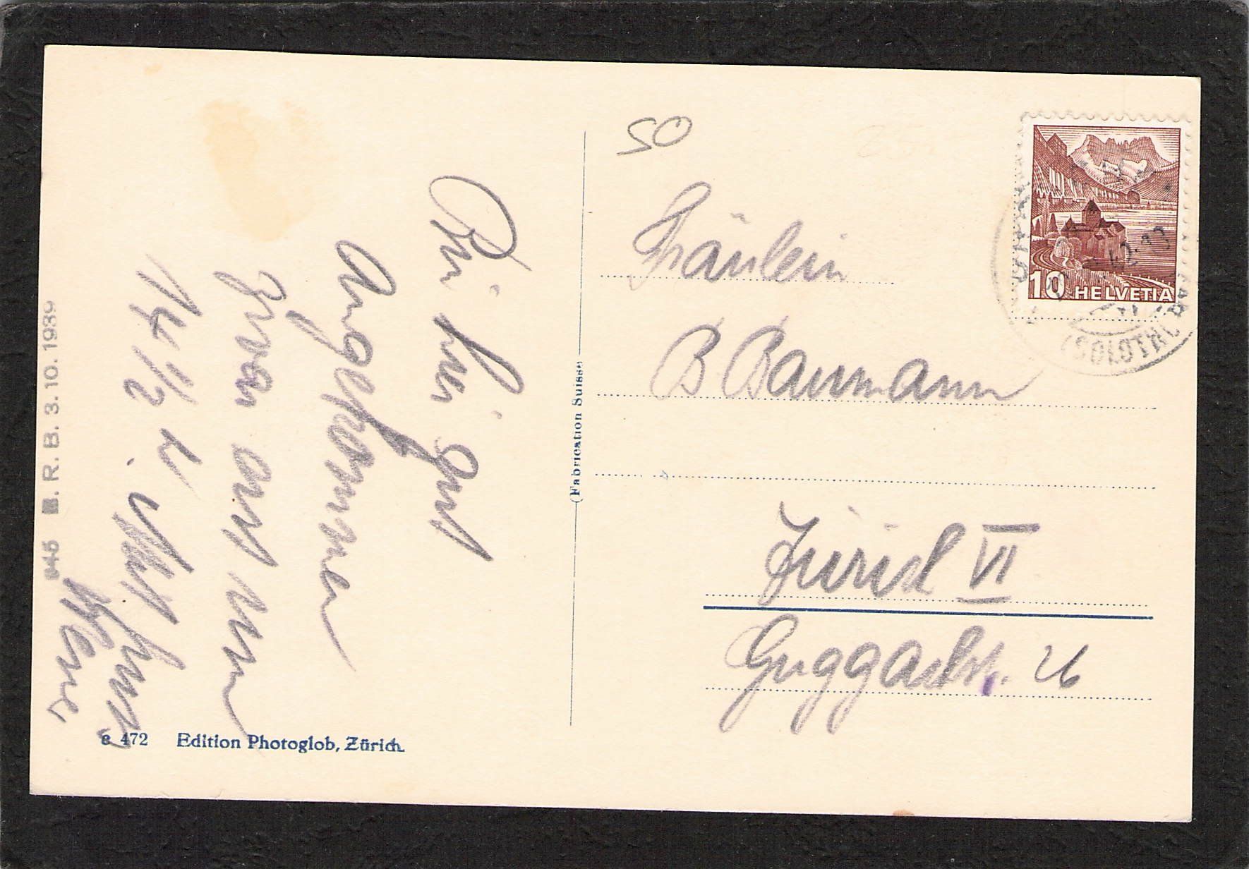 Ansichtskarten: Grenchen SO , gel. 1942 – Gebraucht aus Reichenburg von Pipo-67 1