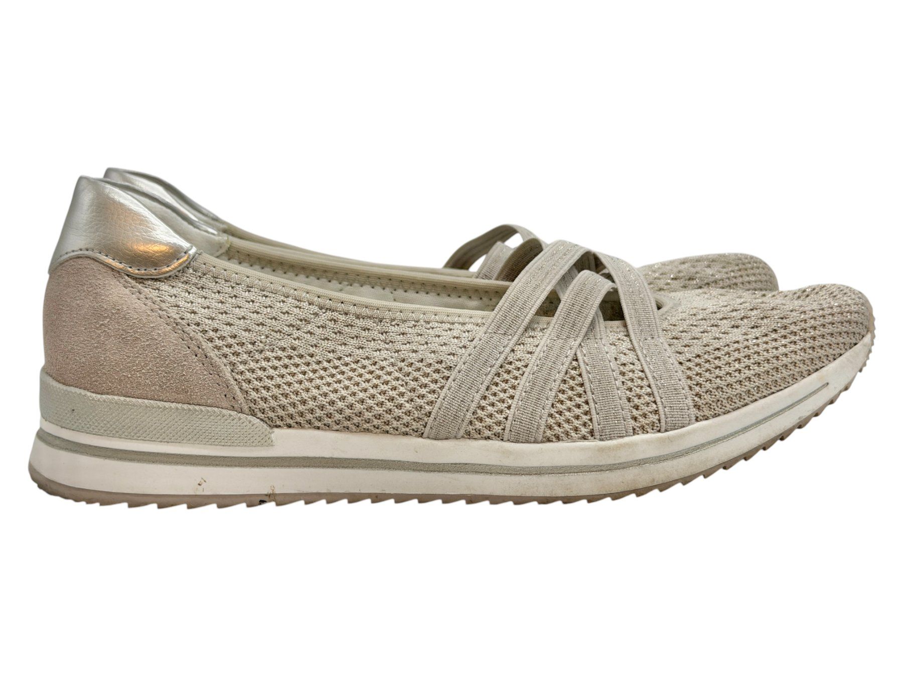Scarpe da donna: Ballerines Medicus beige clair textile. Pointure 38 – Usato da Cossonay-Ville venduto da PatineDuTemps 4