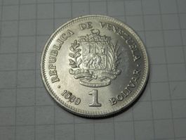 Venezuela 1 Bolivar, 1989