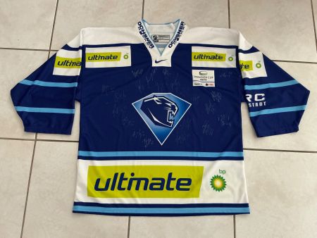 ERC Ingolstadt Trikot/ Spengler Cup 2008 / signiert vom Team