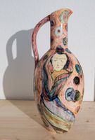 Handbemalene Vase, Krug mit Monogramm