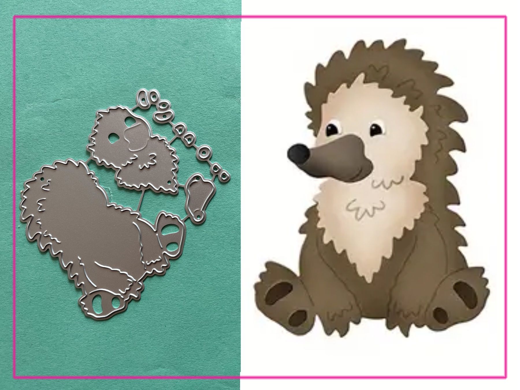 Sciablone: niedlicher Nasenbär - Stanzschablonen – Nuovo e nell'imballaggio originale da Frenkendorf venduto da jazzplatten