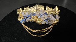 Broche vintage avec de pierre mi précieuses