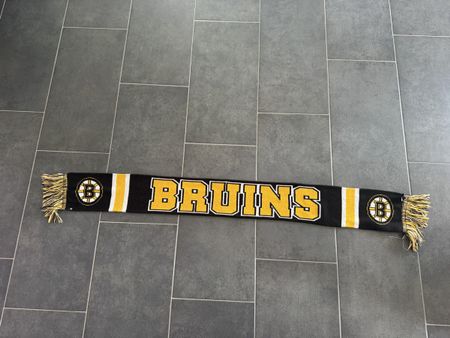 Schal Boston Bruins 47 Brand Schwarz Gelb guter Zustand