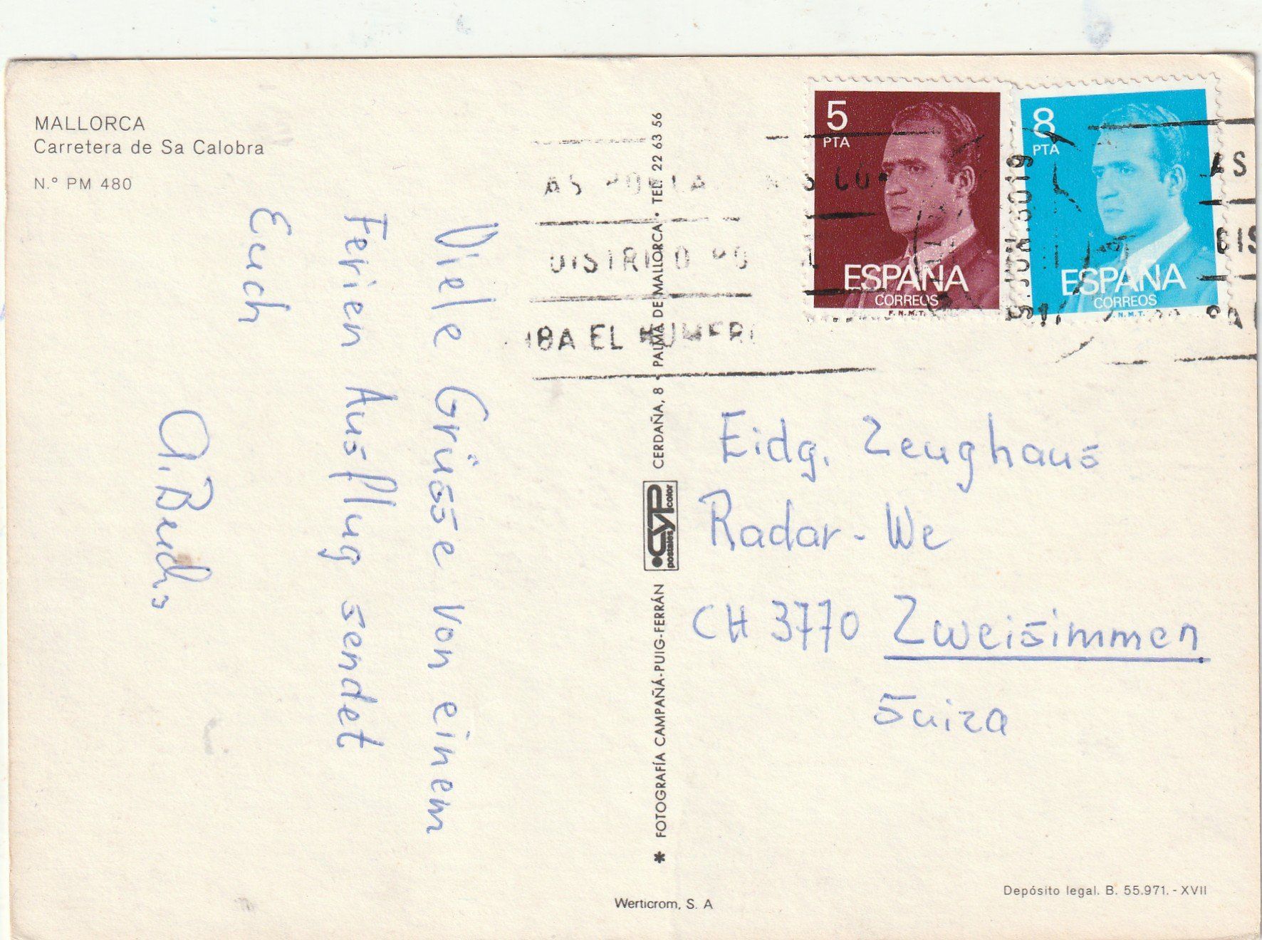 Cartes postales: Malorca Bergstrasse – D'occasion à Lumbrein par made02 1