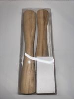 2 Tellichthalter aus Holz