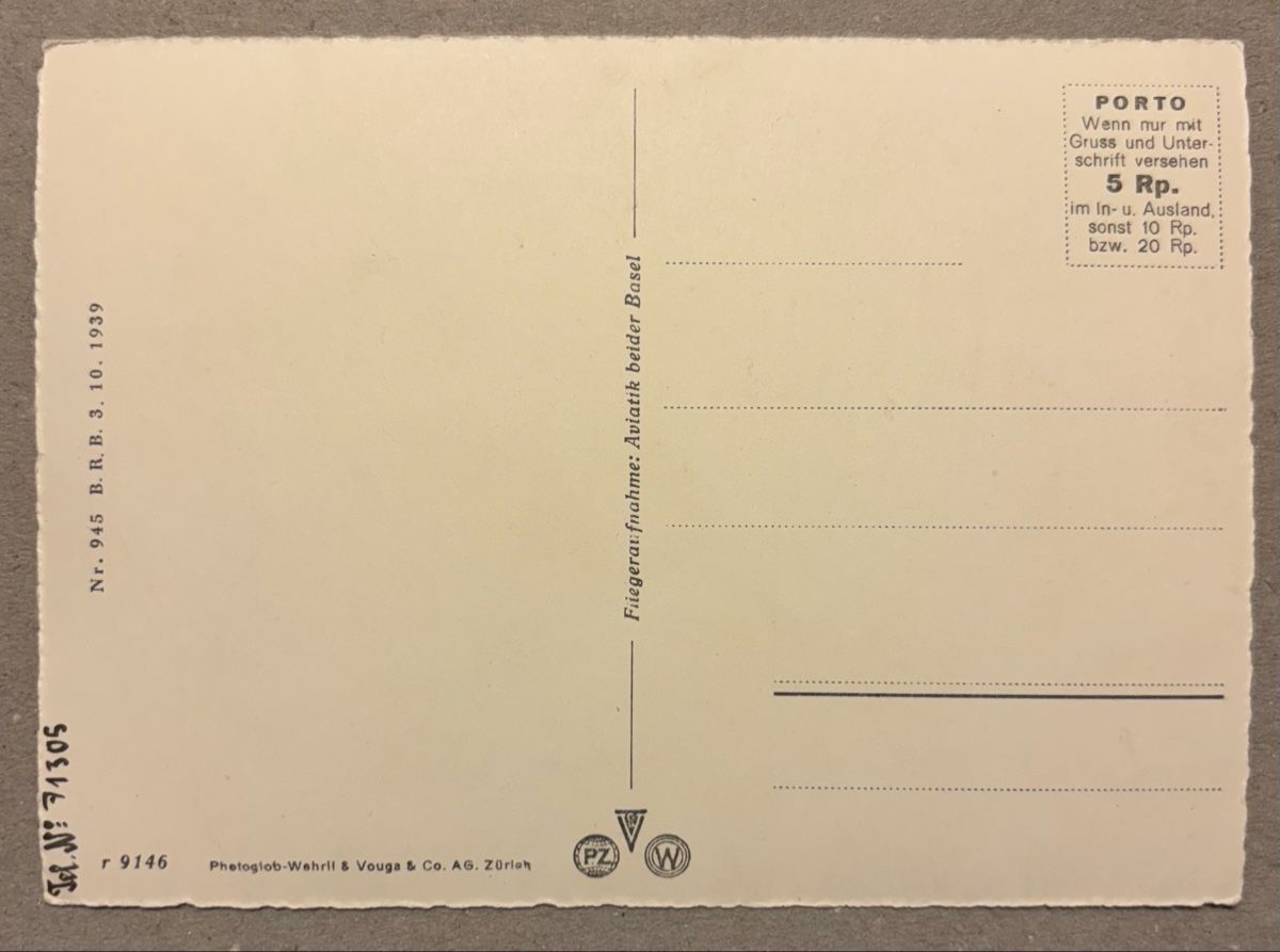 Cartoline postali: Flugaufnahme Bremgarten  – Usato da Luzern venduto da Balbel 1