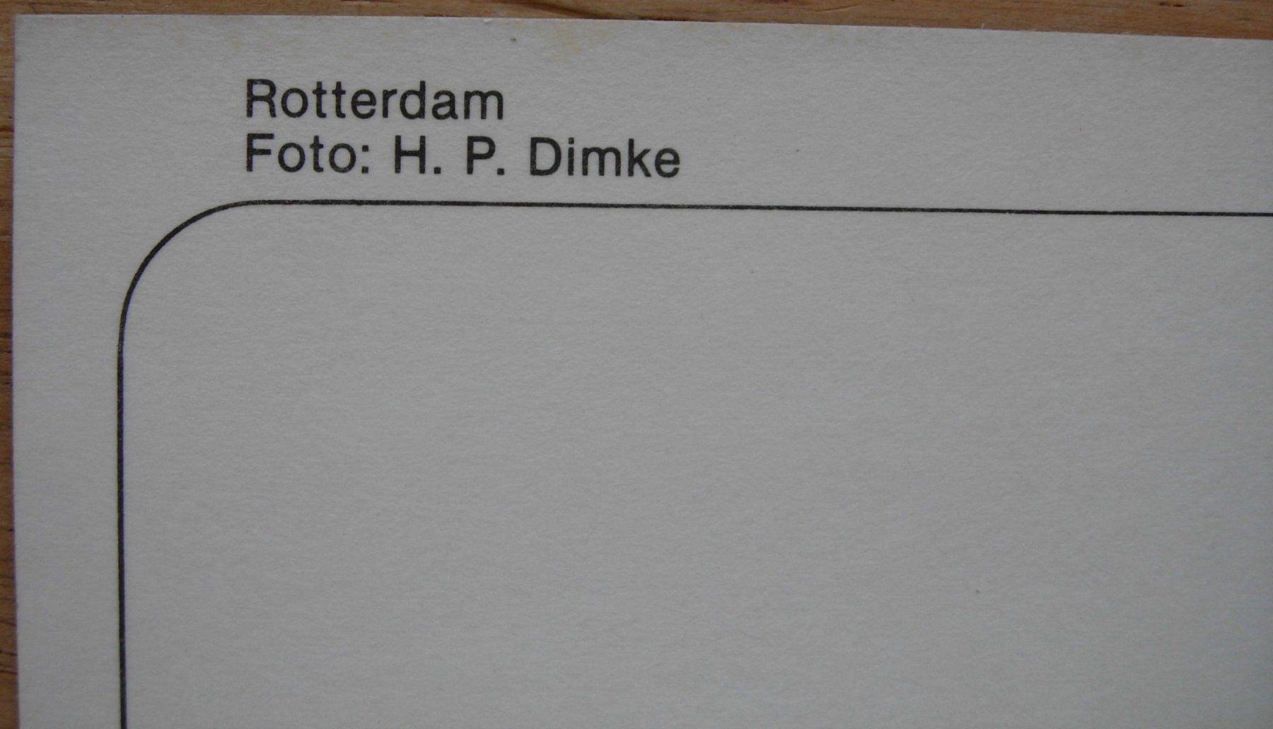 Cartoline postali: Ansichtskarte ungelaufen - Rotterdam – Usato da Dübendorf venduto da rumpumpel 2
