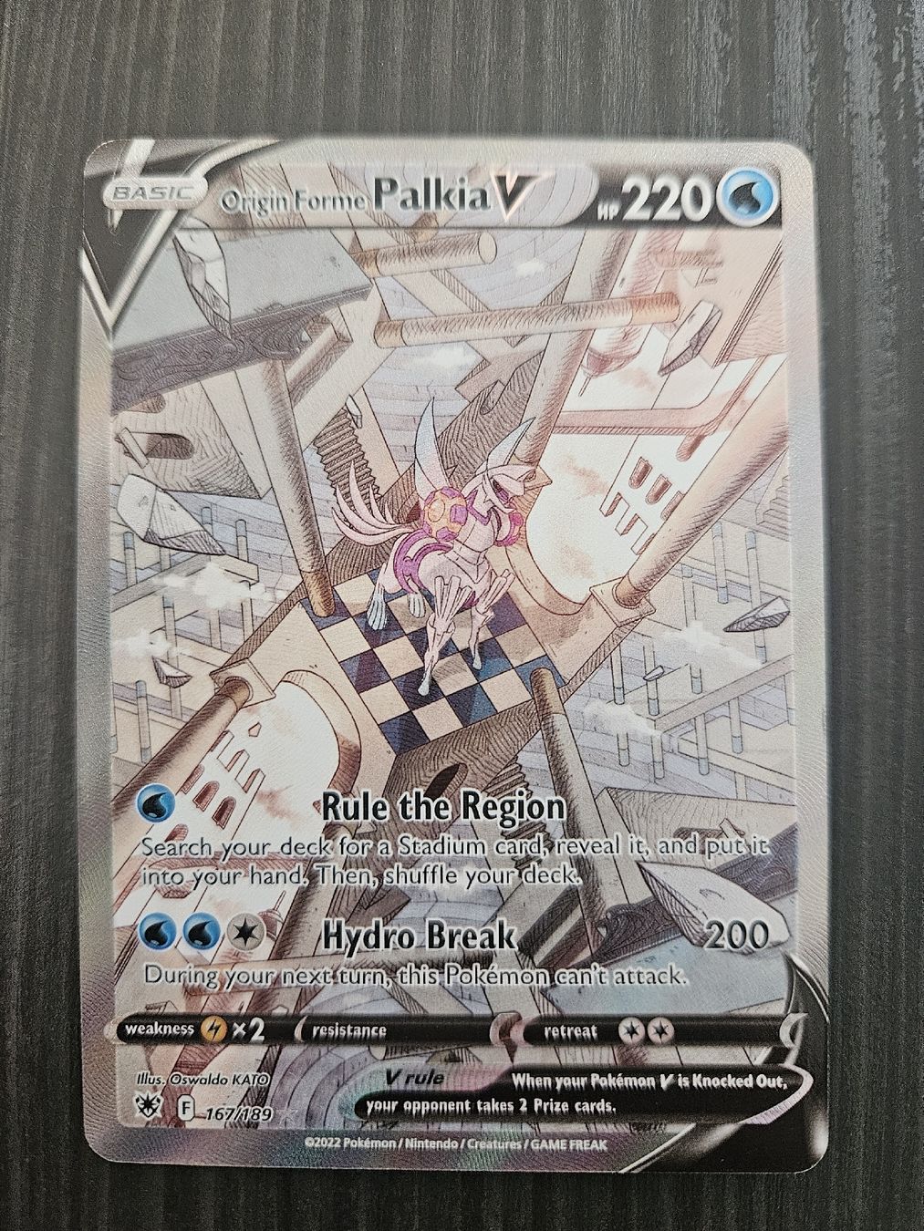 Pokémon Carte collezionabili: Pokemon card Palkia V – Nuovo e nell'imballaggio originale da Minusio venduto da andyhonda1979