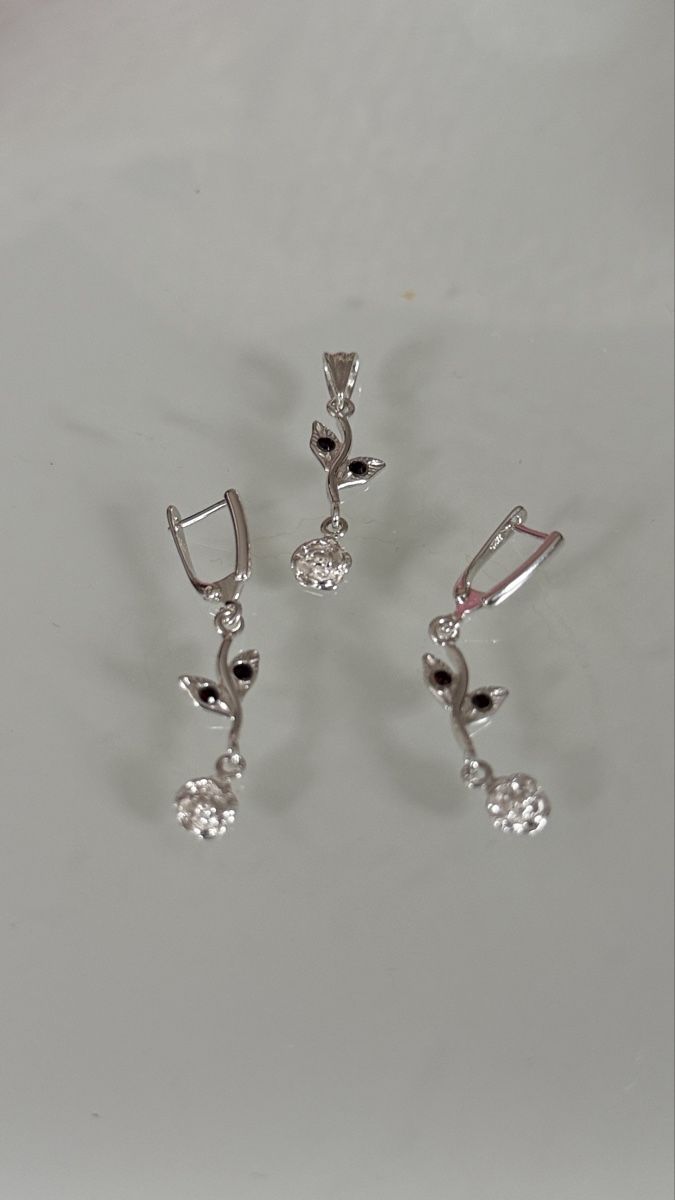 Altri gioielli: Silber- Schmuckset mit Blumenmuster, neuwertig – Nuovo e nell'imballaggio originale da Ebikon venduto da elischka 1