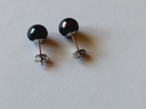 Orecchini pendenti & Orecchini a lobo: Süsswasser Perlen Ohrstecker Silber 925 rohdiniert – Nuovo e nell'imballaggio originale da Winistorf venduto da acreativ4 1