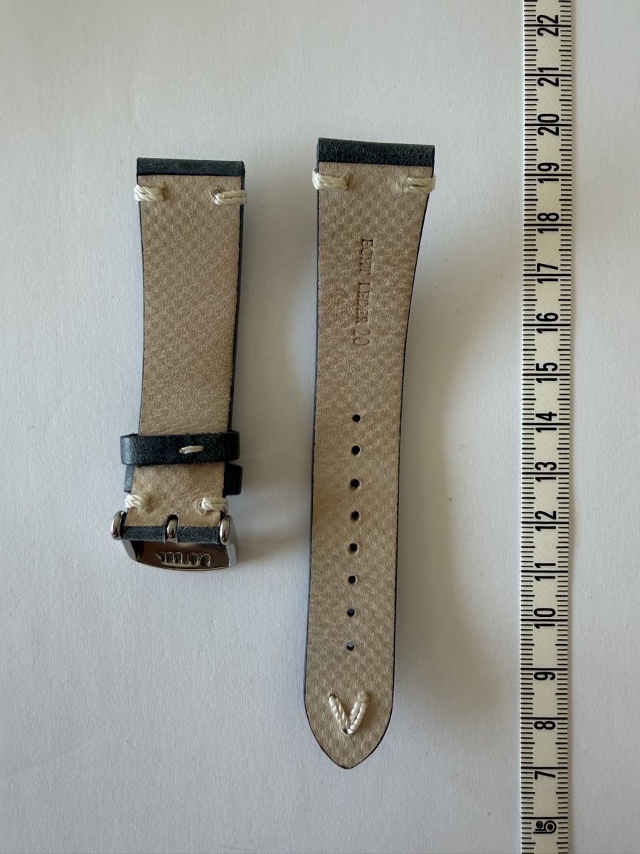 Orologi: Blue leather watch strap 20mm – Usato da Genève venduto da gau_6t8p 2
