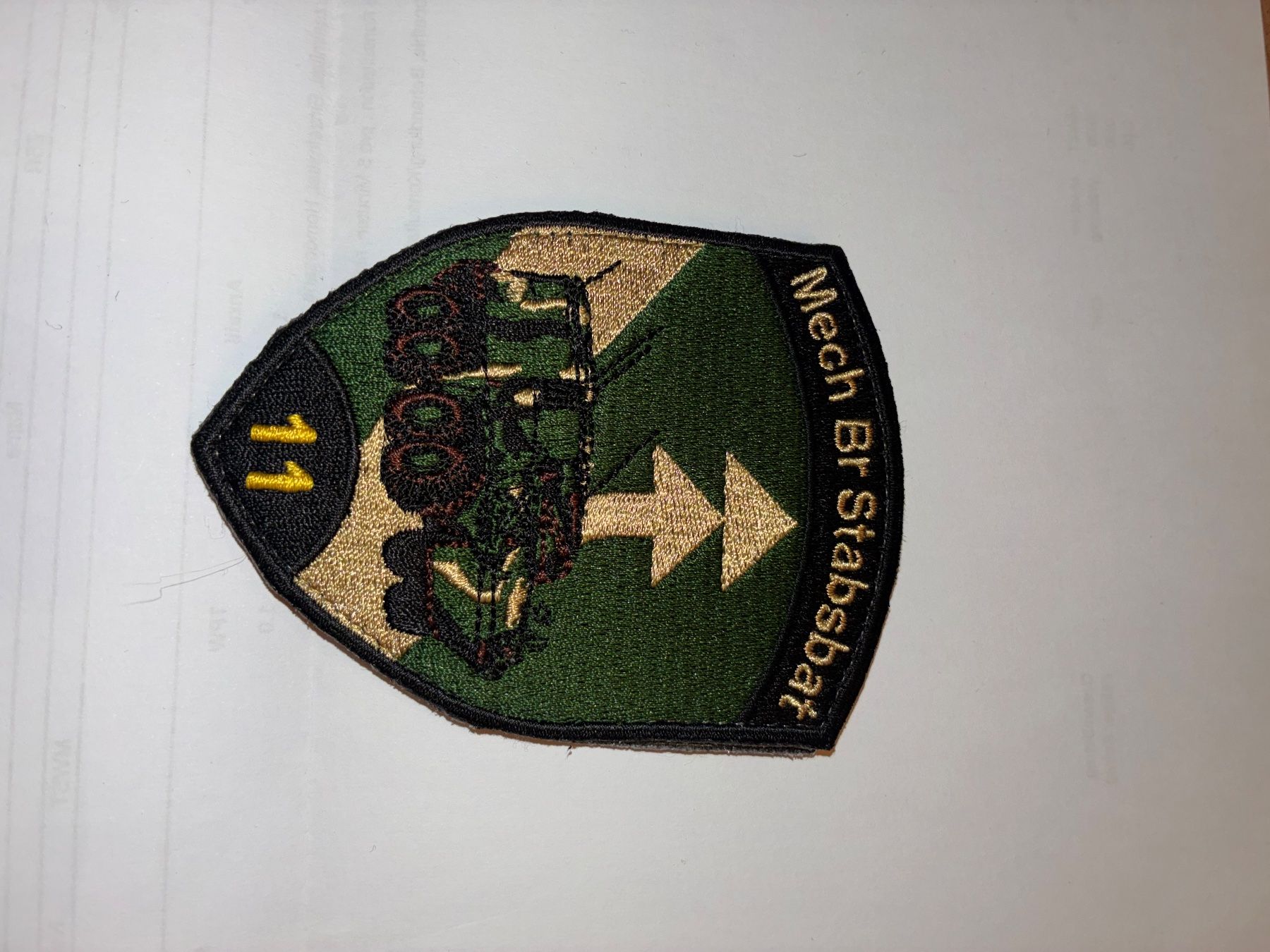 Schweizer Armee Toppe: Klett Br Stabsbat 11 Stabskp – Usato da Oberiberg venduto da reimet
