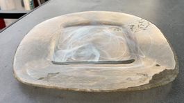 Hochwertige massive Glas Schale / transparent wie *NEU*