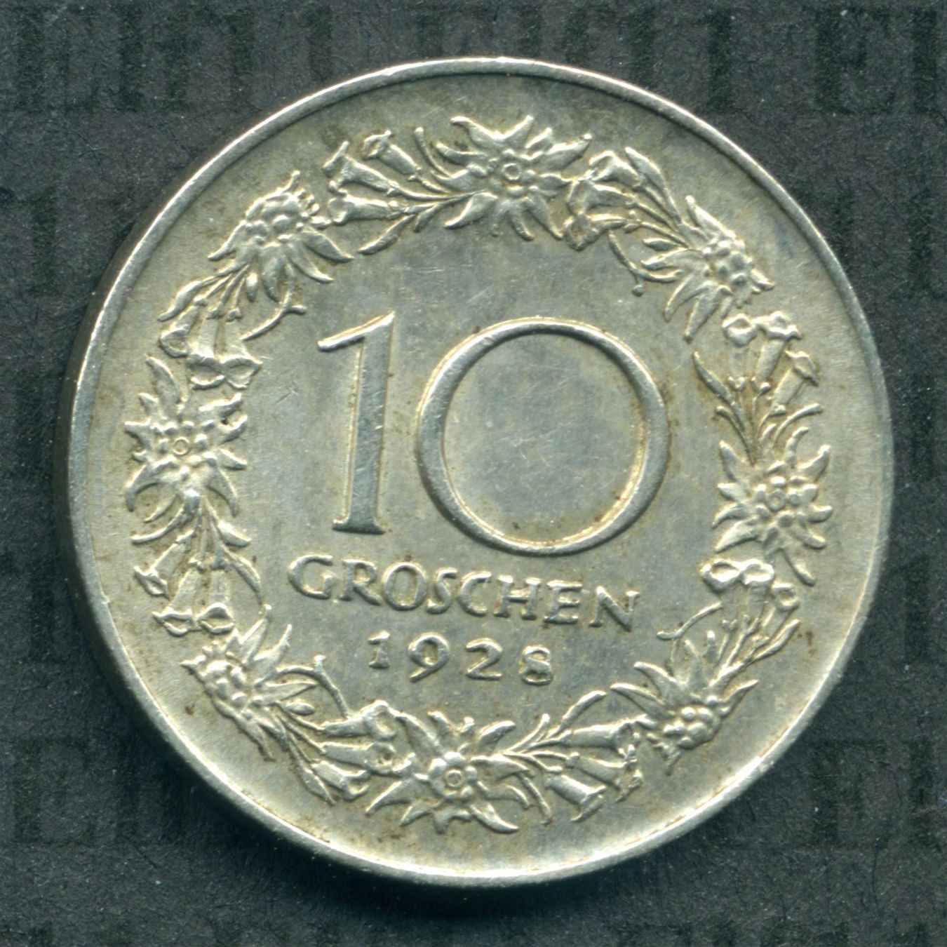 Tutti le monete: ATS___0.10 1928 vz 10 Groschen – Usato da Widnau venduto da Elf11