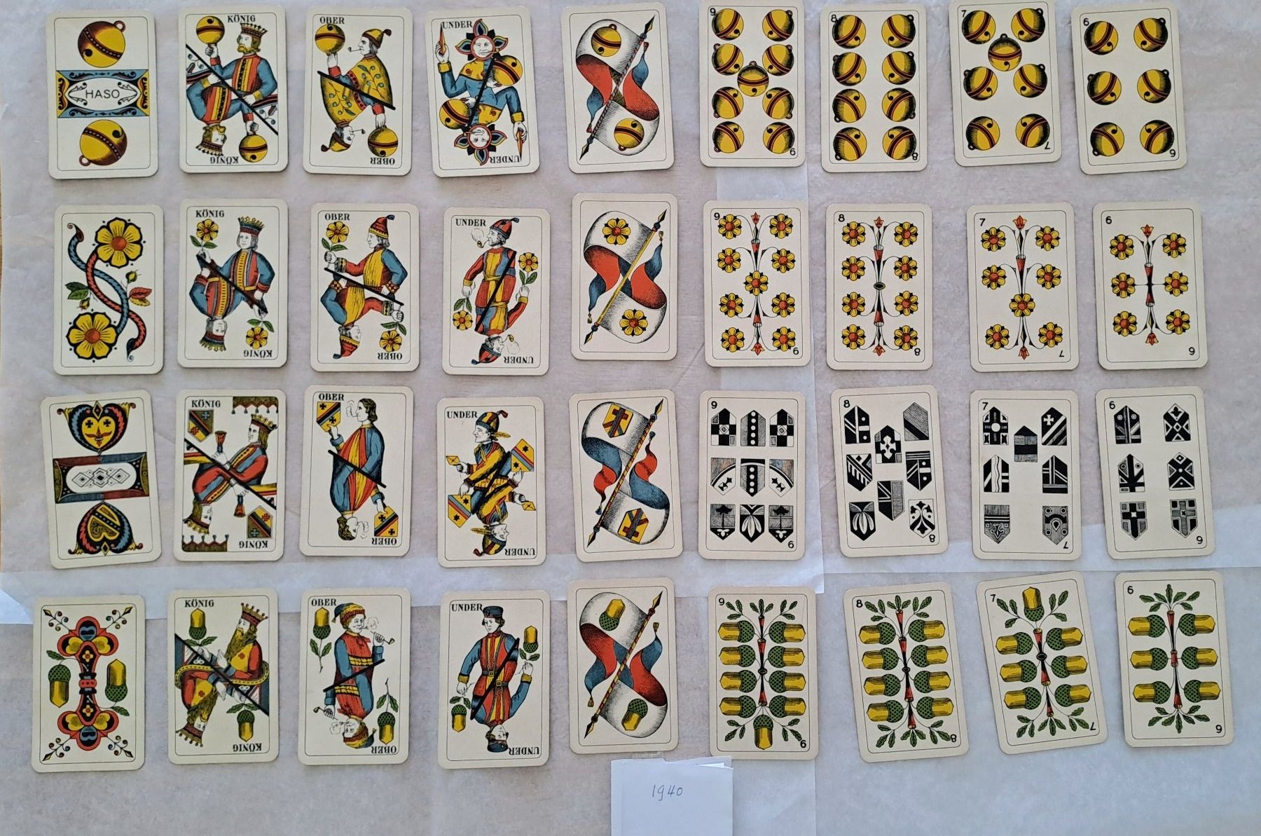 Giochi: Vintage Jasskarten Set, um 1940 – Usato da Baar venduto da akinop 1
