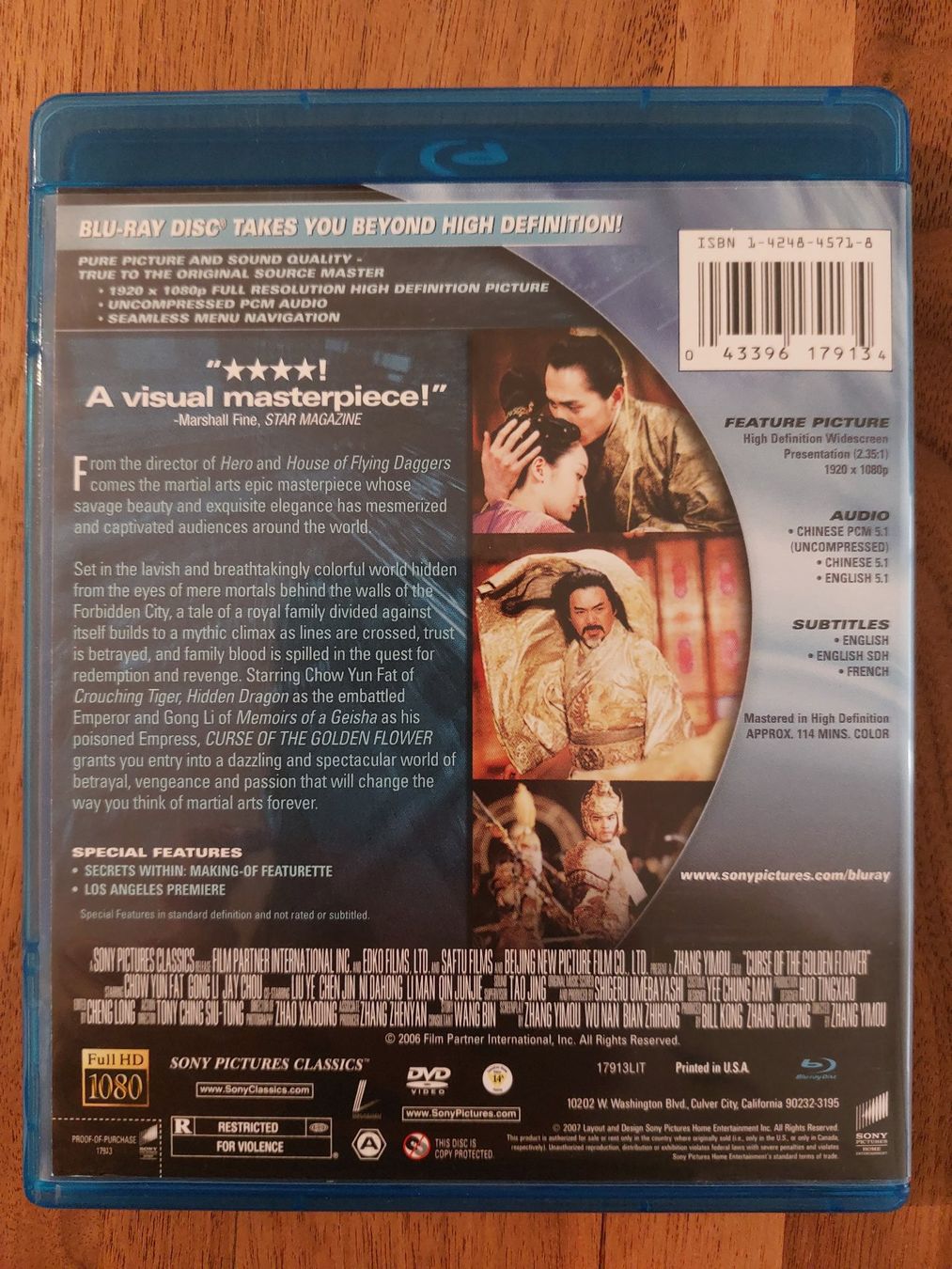 Tutti i DVDs: Blu Ray - Curse of the Golden Flower / US Code – Usato da Rheinfelden venduto da FilmAuktion 1