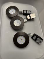 3 braune LED Spot