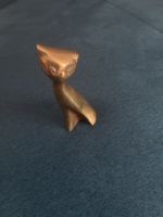 Vendo bellissima statuetta vintage a forma di gatto in otton