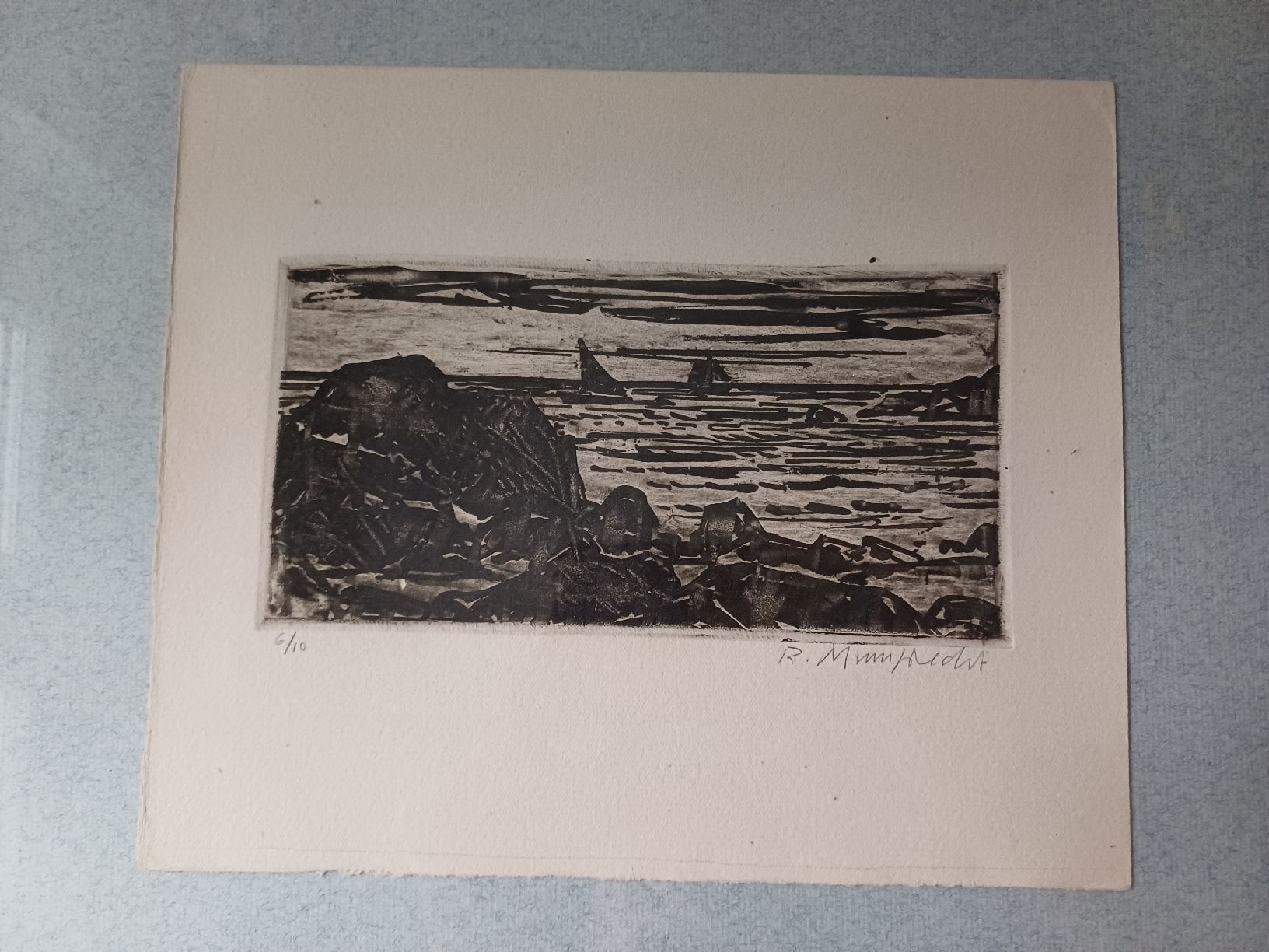 Grafica & Litografie: Original Rudolf Mumprecht Landschaft – Nuovo (secondo la descrizione) da Zürich venduto da Avocadokern 1
