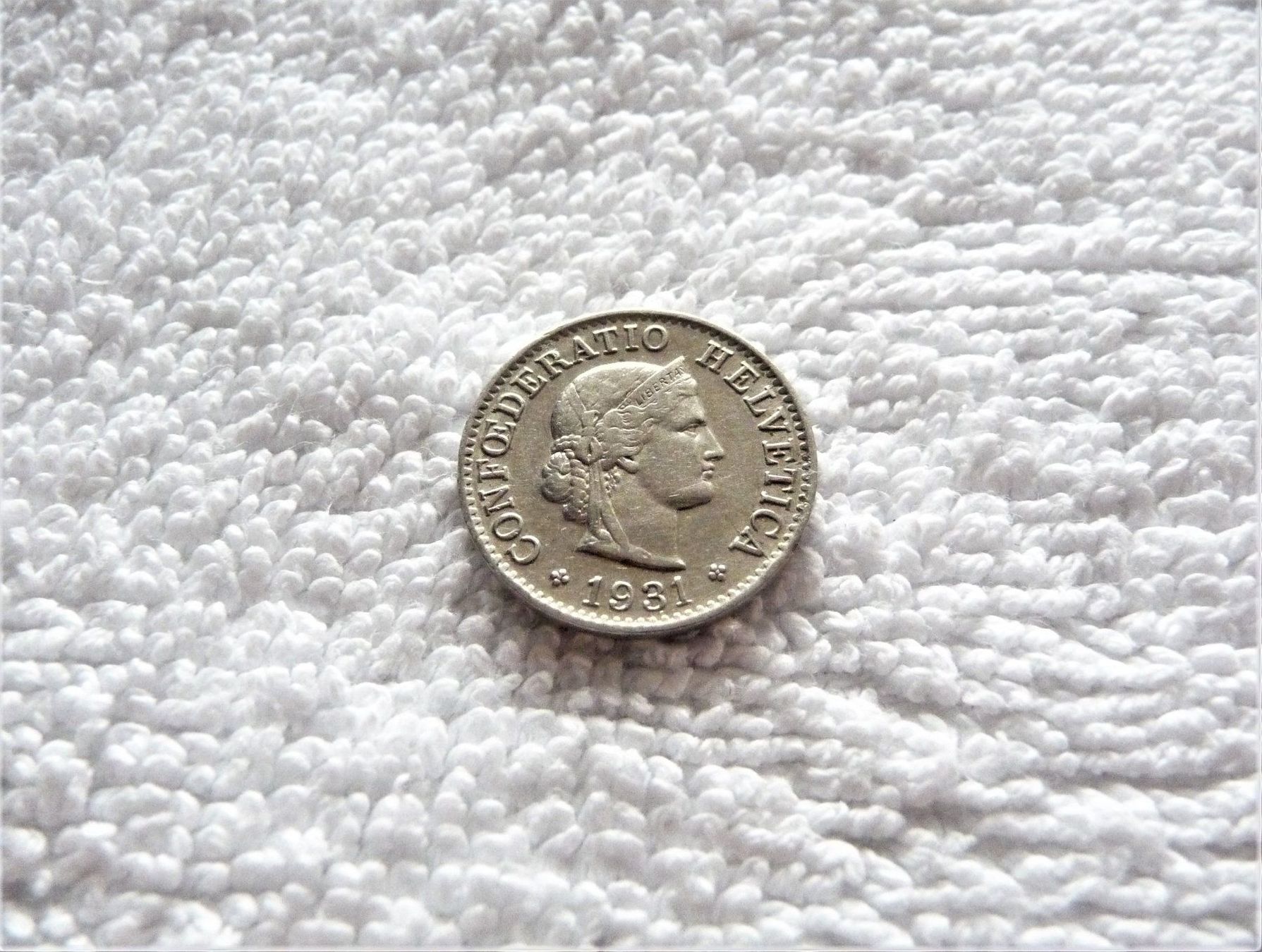 Tutti le monete: 5 centimes/rappen 1931 – Usato da Nyon venduto da Ilmi09